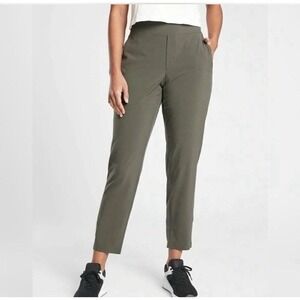 ATHLETA Brooklyn Ankle Pant Size‎ 18 Greyish-Green Hiking Pockets Athleisure